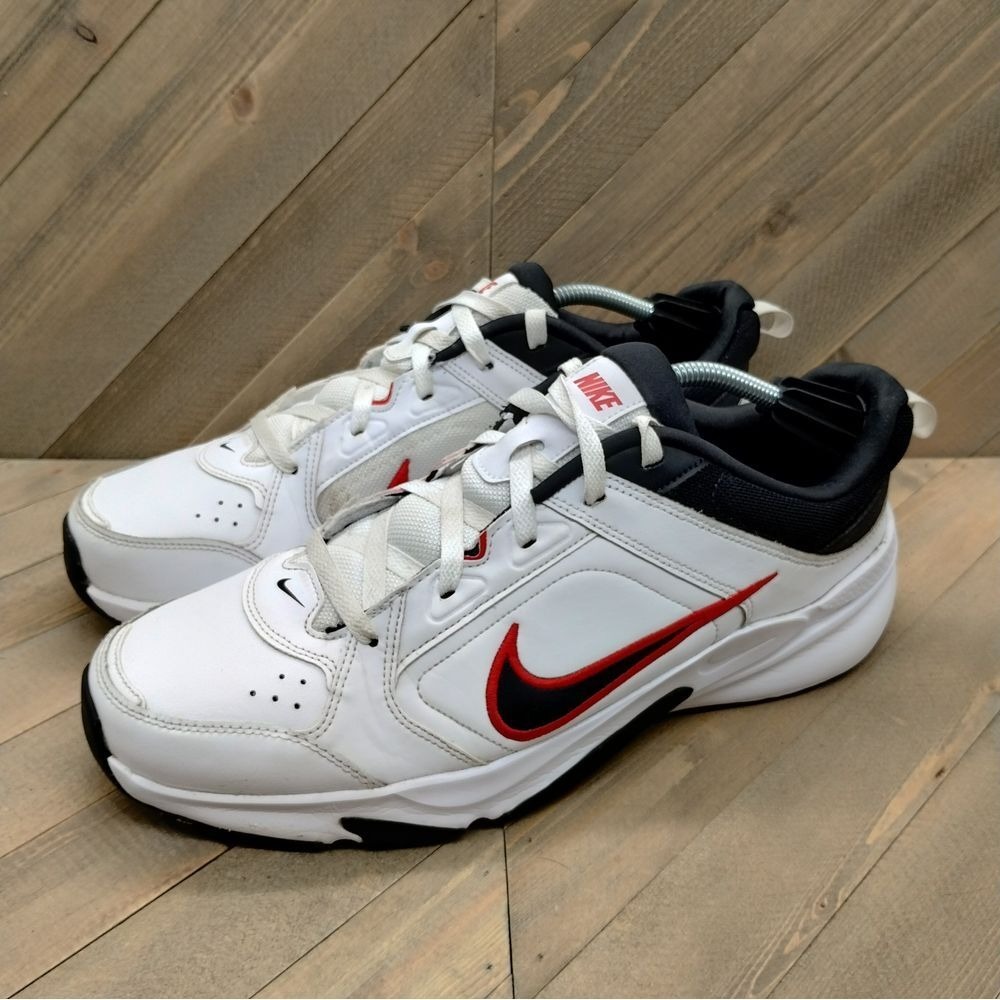 Nike Defy All Day Training Sneakers Mens Size 14 White Red Black Athletic Shoes‎